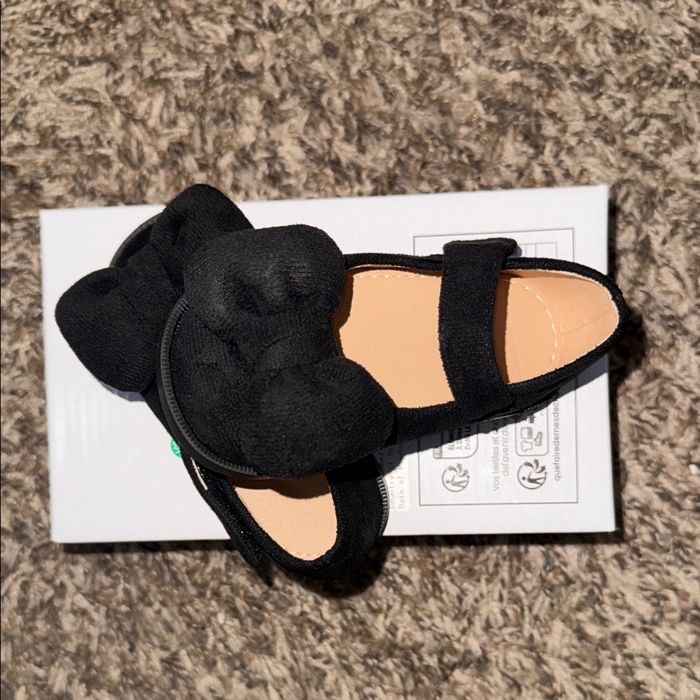 Black Bow Kids Shoes